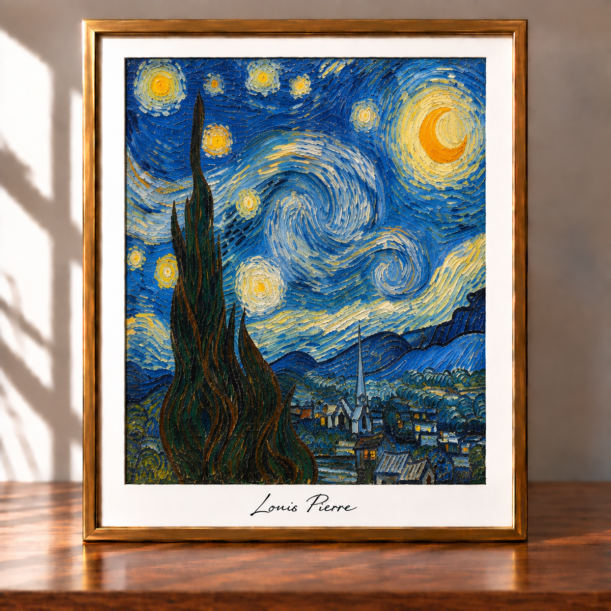 Framed Starry Night Art Print