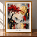 Golden Sun Over Misty Waters