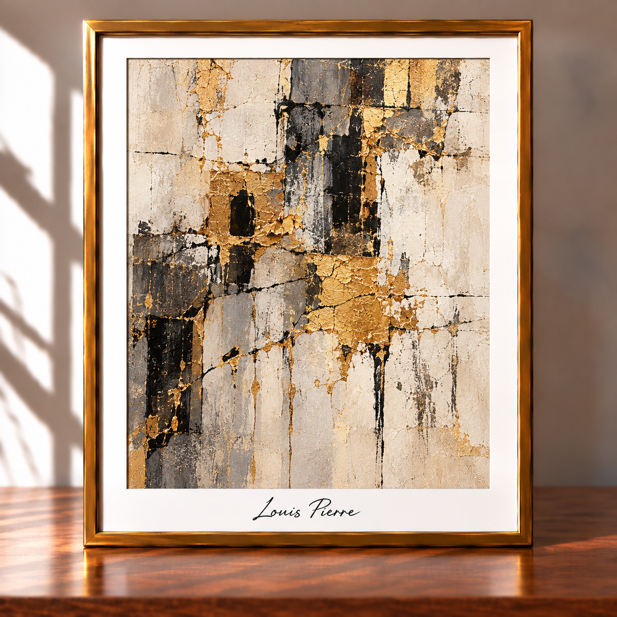Luxurious Gold Abstract Art Print