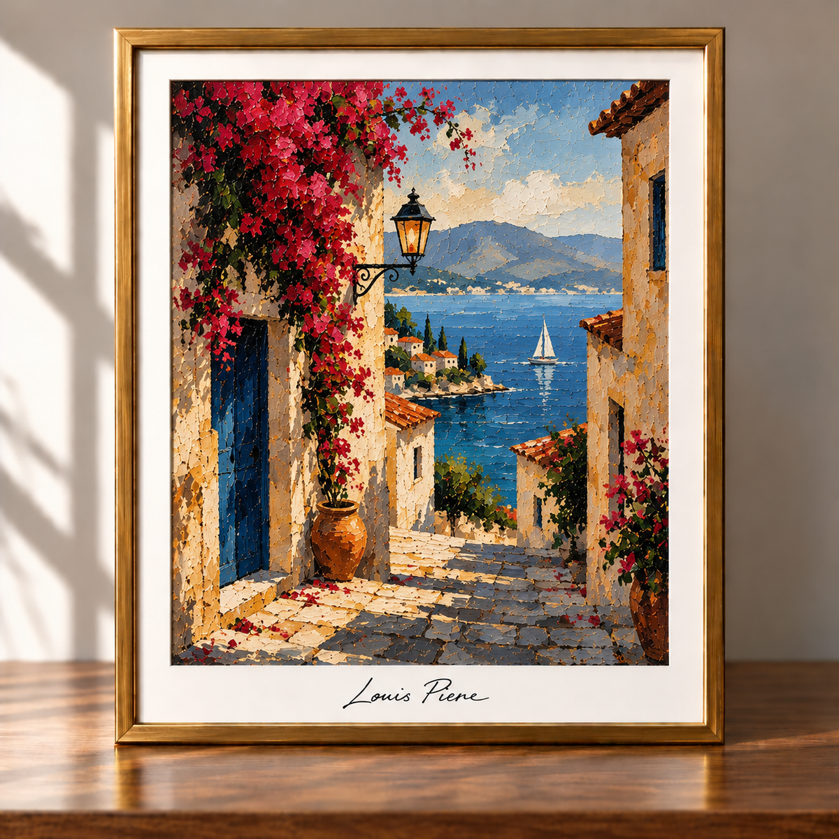 Mediterranean Alleyway by the Sea